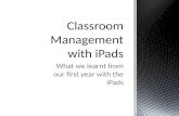 What we learnt from our first year with the iPads.