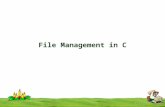 File Management in C. What is a File? A file is a collection of related data that a computers treats as a single unit. Computers store files to secondary.