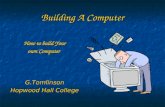 Building A Computer How to build Your own Computer G.Tomlinson Hopwood Hall College.