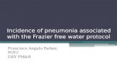 Incidence of pneumonia associated with the Frazier free water protocol Francisco Angulo Parker, PGY2 UKY PM&R.