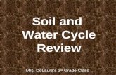 Soil and Water Cycle Review Mrs. DeLauras 3 rd Grade Class.