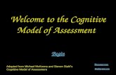 Welcome to the Cognitive Model of Assessment Begin Resources Adapted from Michael McKenna and Steven Stahls Cognitive Model of Assessment References.