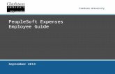 Clarkson University PeopleSoft Expenses Employee Guide September 2013.