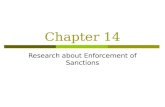 Chapter 14 Research about Enforcement of Sanctions.