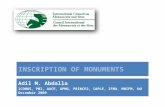 Adil M. Abdalla ICOMOS, PMI, AACE, APMG, PRINCE2, IAPLE, IFMA, MBIFM, 6 σ December 2009.