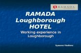 RAMADA Loughborough HOTEL Working experience in Loughborough Ilyasova Vladlena