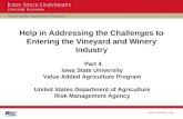 Value Added Agriculture Program  Help in Addressing the Challenges to Entering the Vineyard and Winery Industry Part 4 Iowa State University.