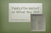 TWELFTH NIGHT or What You Will Bevington, Chapter 10.