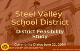 Burt Hill Kosar Rittelmann Associates Steel Valley School District District Feasibility Study Community Dialog June 22, 2004.