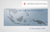 19 November 2011 19 November 2011 AEC and Thai Steel Industry 0.