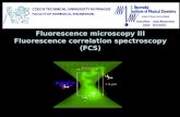 Fluorescence microscopy III Fluorescence correlation spectroscopy (FCS)
