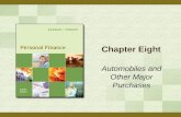 Chapter Eight Automobiles and Other Major Purchases.