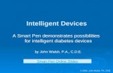 © 2004, John Walsh, PA, CDE Intelligent Devices A Smart Pen demonstrates possibilities for intelligent diabetes devices by John Walsh, P.A., C.D.E. Smart.