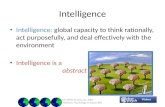 ©John Wiley & Sons, Inc. 2007 Huffman: Psychology in Action (8e) Intelligence Intelligence: global capacity to think rationally, act purposefully, and.