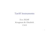 1 Tariff Instruments Eco 3024F Krugman & Obstfeld Ch 8.