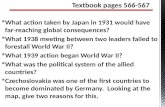 What action taken by Japan in 1931 would have far-reaching global consequences? What 1938 meeting between two leaders failed to forestall World War II?
