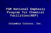 PSM National Emphasis Program for Chemical Facilities(NEP) Columbia Colstor, Inc.