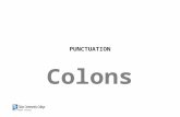 Colons NEC FACET Center. Using colons will give your sentences variety.