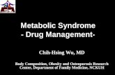 Metabolic Syndrome - Drug Management- Chih-Hsing Wu, MD Body Composition, Obesity and Osteoporosis Research Center, Department of Family Medicine, NCKUH.