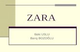 ZARA Baki USLU Barış BOZOĞLU. Outline History of Zara The Textile and Apparel Industry The Zara Model The Problem (outsourcing benefits and risks) Questions.