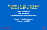 Distillate in Depth – The Supply, Demand, and Price Picture Distillate in Depth – The Supply, Demand, and Price Picture John Hackworth Joanne Shore Energy.