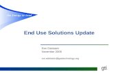 End Use Solutions Update Ron Edelstein November 2009 ron.edelstein@gastechnology.org.