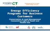 Energy Efficiency Programs for Business Customers Conservation & Load Management Connecticut Light & Power and Yankee Gas.
