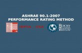 ASHRAE 90.1-2007 P ERFORMANCE R ATING M ETHOD IBPSA - USA 1.