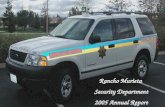 Rancho Murieta Security Department 2005 Annual Report.