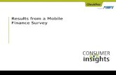 Results from a Mobile Finance Survey. 2 2 Second survey sponsored by CheckFree with fieldwork in April 2008; First survey completed in March 2006 1,007.