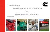 MetricStream – Non-conformance and MetricStream – CAR/SCAR Version 1.8 Introduction to:
