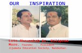 Late Bhausaheb Dr. Diliprao More. Founder - President Jijamata Education Society, Nandurbar.