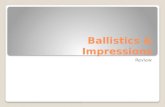 Ballistics & Impressions Review. What term is associated with this definition? A discipline mainly concerned with determining whether a bullet or cartridge.