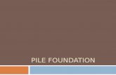 PILE FOUNDATION. Brief Outline DEFINITION OF PILE CLASSIFICATION OF PILE PILE CAPACITY SETTLEMENT OF PILES AND PILE GROUP LATERAL LOADED PILES (Seismic.