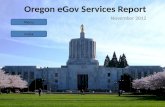 Oregon eGov Services Report November 2012 Menu Index.