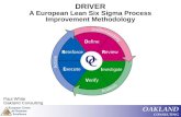 OAKLAND CONSULTING DRIVER A European Lean Six Sigma Process Improvement Methodology Paul White Oakland Consulting.