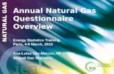 © OECD/IEA 2013 Annual Natural Gas Questionnaire Overview Energy Statistics Training Paris, 4-8 March, 2013 Ana-Luísa São-Marcos, HP Chung Annual Gas Statistics.