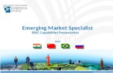 Emerging Market Specialist BRIC Capabilities Presentation a Cross-Tab subsidiary company infinite insights, infinite possibilities 2010.
