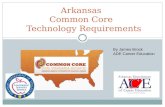 Arkansas Common Core Technology Requirements By James Brock ADE Career Education.