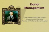 Donor Management Somchai Limsrichamrern, M.D. Department of Surgery Faculty of Medicine, Siriraj Hospital.