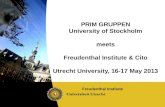 PRIM GRUPPEN University of Stockholm meets Freudenthal Institute & Cito Utrecht University, 16-17 May 2013 Freudenthal Institute.