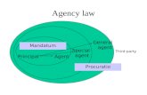 Agency law Third-party General agent Special agent Mandate Principal Agent Procuratio Mandatum.