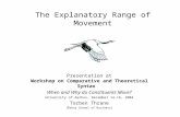 The Explanatory Range of Movement Presentation at Workshop on Comparative and Theoretical Syntax When and Why do Constituents Move? University of Aarhus,