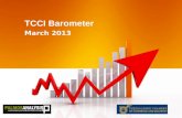 TCCI Barometer March 2013. “Establishing a reliable tool for monitoring the financial, business and social activity in the Prefecture of Thessaloniki”