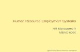 MBAO 6030 Human Resource Management Human Resource Employment Systems HR Management MBAO 6030.