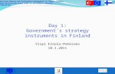 Decision Making and Performance Management in Public Finance Kamu Maliyesinde Karar Alma ve Performans Yönetimi TR08IBFI03 Day 1: Government´s strategy.