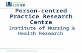 Person-centred Practice Research Centre Institute of Nursing & Health Research.