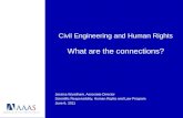 Civil Engineering and Human Rights What are the connections? Jessica Wyndham, Associate Director Scientific Responsibility, Human Rights and Law Program.