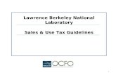 Lawrence Berkeley National Laboratory Sales & Use Tax Guidelines 1.