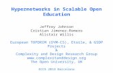 Hypernetworks in Scalable Open Education Jeffrey Johnson Cristian Jimenez-Romero Alistair Willis European TOPDRIM (DYM-CS), Etoile, & GSDP Projects & Complexity.